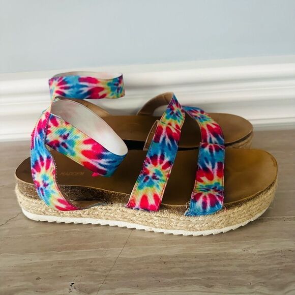 Steve Madden Kimmie, espadrille platform sandals. - Picture 1 of 8